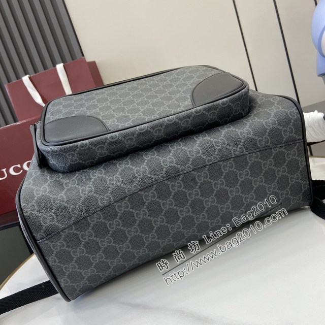 Gucci專櫃古馳最新款Emblem系列男士雙肩背包 jh2593型號：821159